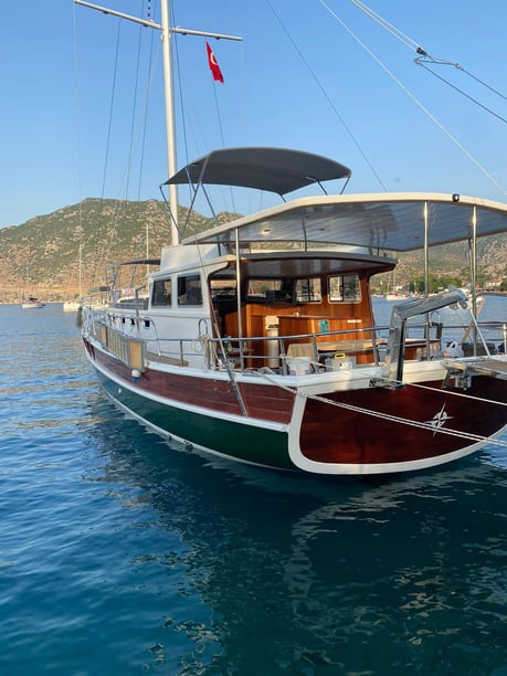 Selimiye Gulet 3 cabin 6 berths 6 guests 15 m Listing Number: #10898 5