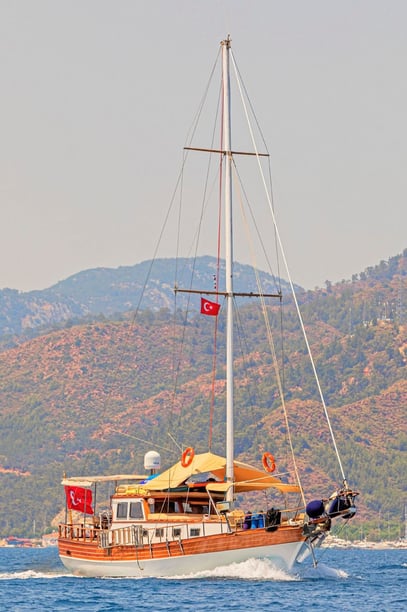 Marmaris Gulet 3 cabin 6 berths 6 guests 15 m Listing Number: #12632 2