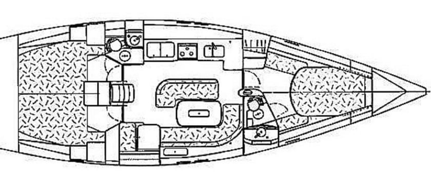 Volos Zeilboot Cabine 3  6  slaapplaatsen 6  gasten 14 ft Lijstnummer: #12673 4