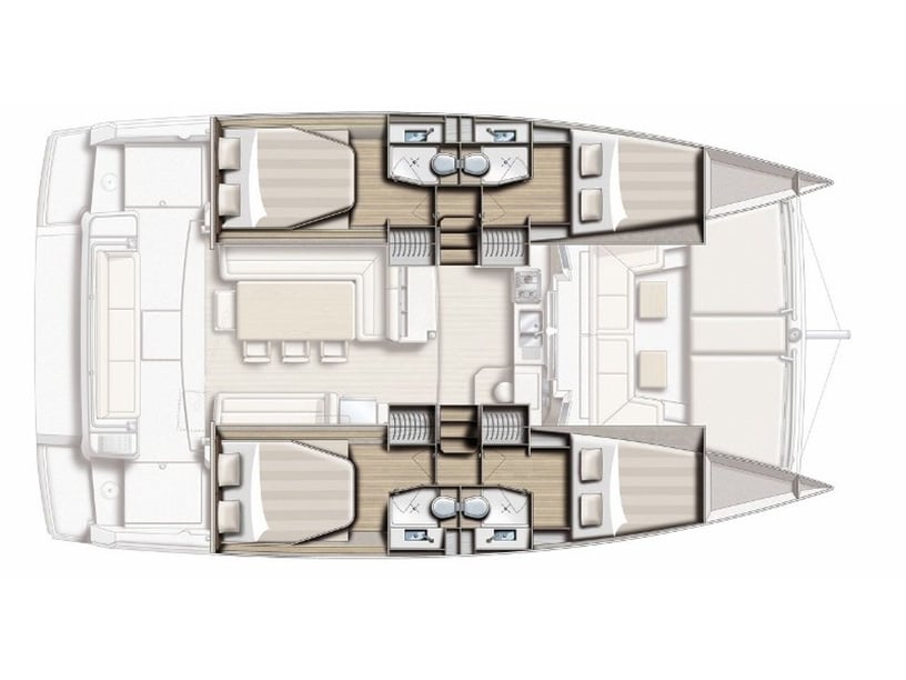 Kalkara Catamarano cabina 6  cuccette 10  10  ospiti 12.12 m Numero dell'inserzione: #4904 4