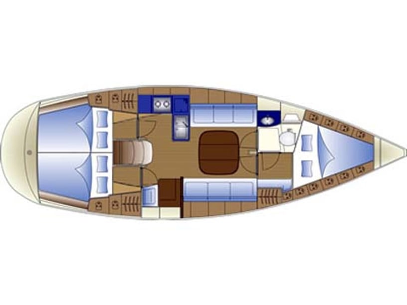 Kalkara Barca a vela cabina 3  cuccette 7  7  ospiti 11.3 m Numero dell'inserzione: #4907 5