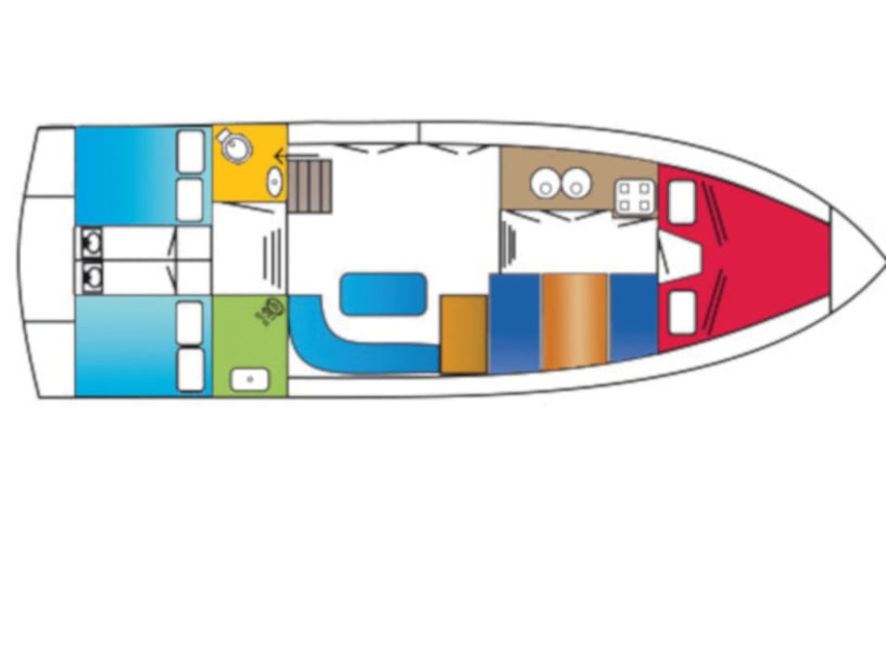 Drachten Motorboot 3 Kabine 8 Liegeplätze 8 Gäste 11.5 m Nummer des Inserats: #6199 5