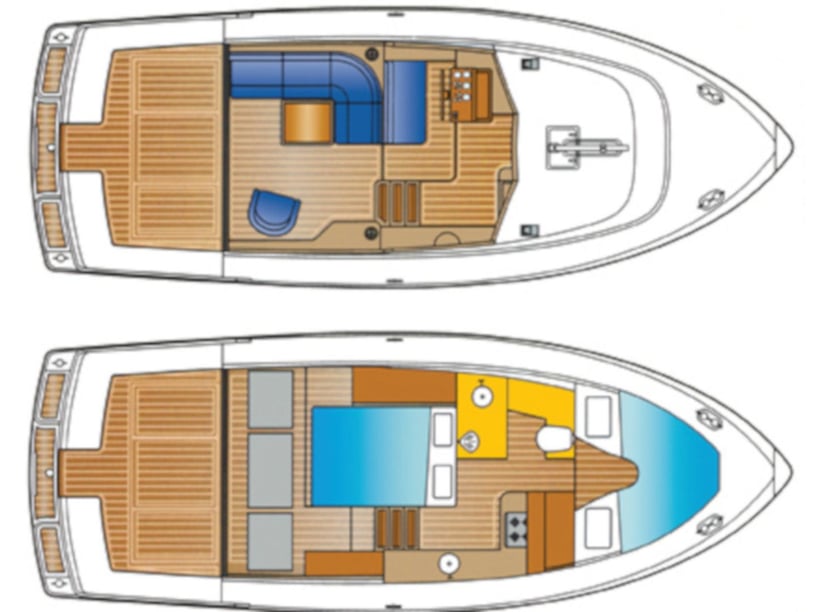 Woudsend Motorboot Cabine 1  4  slaapplaatsen 4  gasten 10.2 m Lijstnummer: #6207 5