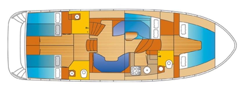 Woudsend Motorboot Cabine 4  10  slaapplaatsen 10  gasten 12.9 m Lijstnummer: #6213 3