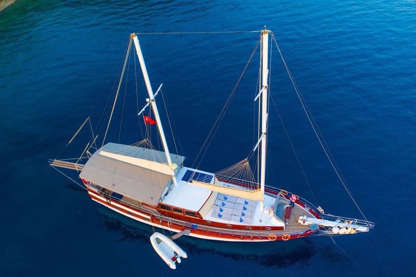 Selimiye Gulet 6 cabin 12 berths 12 guests 23 m Listing Number: #8872