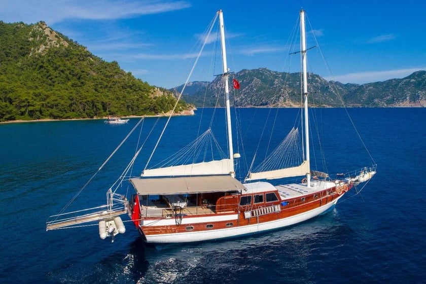 Selimiye Gulet 6 cabin 12 berths 12 guests 23 m Listing Number: #8872 2