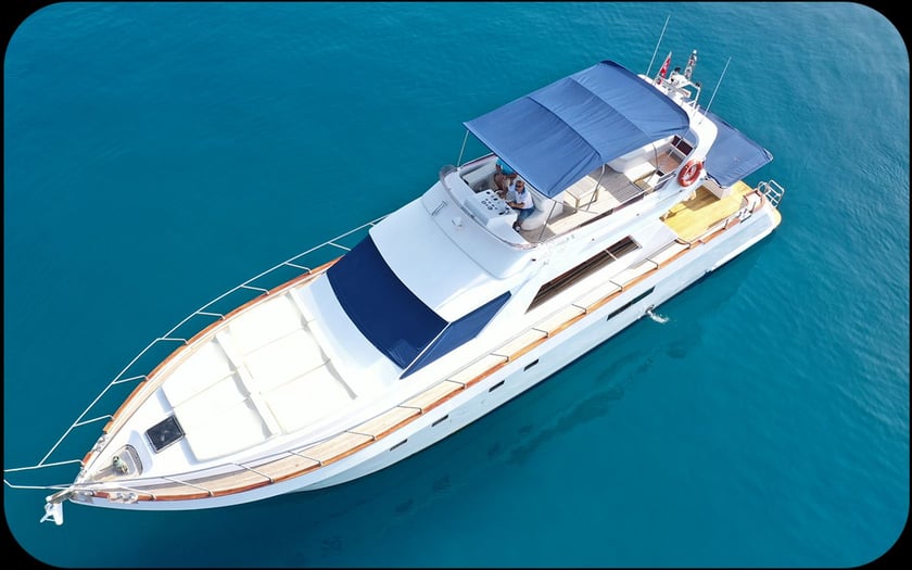 Antalya Motor Yacht 3 cabin 6 berths 6 guests 21 m Listing Number: #9425