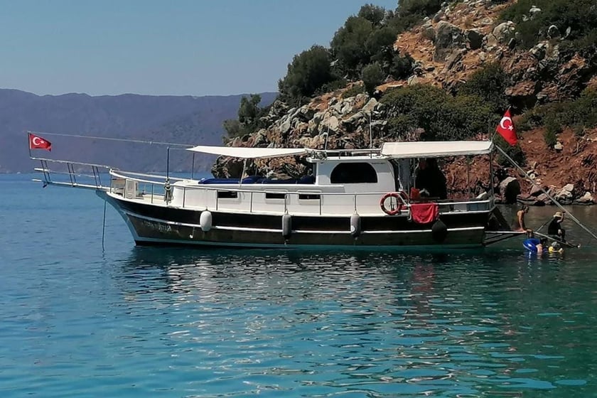 Selimiye Gulet 1 cabin  8 guests 13 m Listing Number: #9535