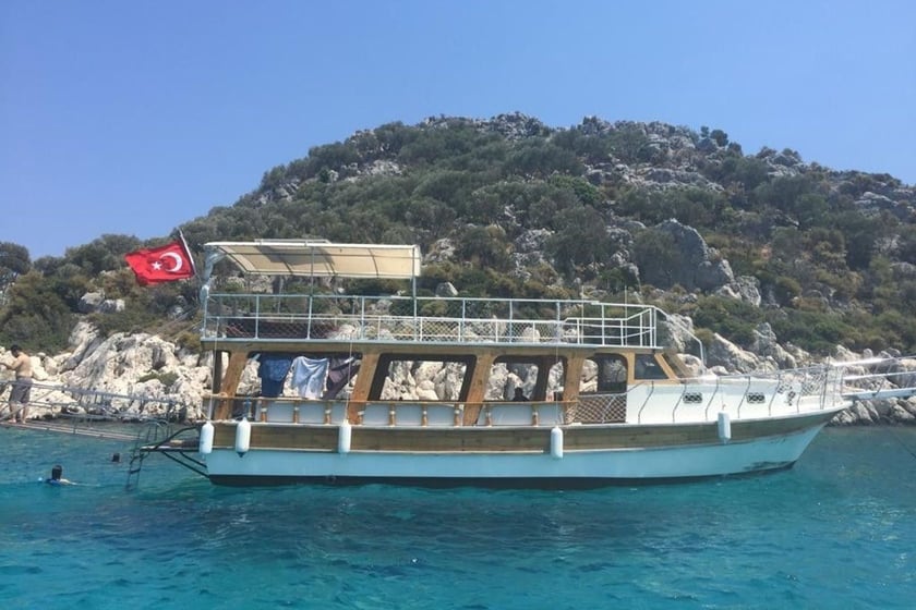 Demre Gulet   30 guests 13.5 m Listing Number: #9646 2