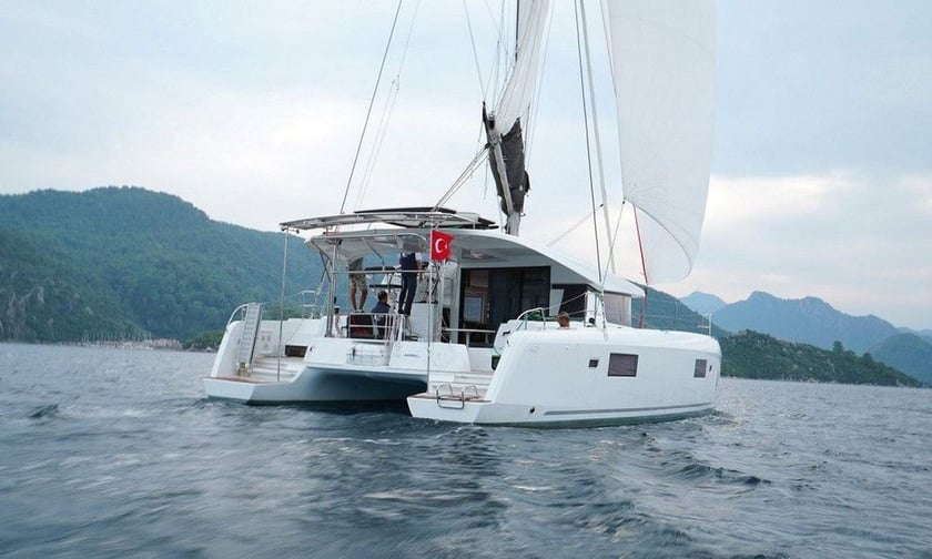 Gocek Catamaran 3 cabin 6 berths 6 guests 12.75 m Listing Number: #9722 2