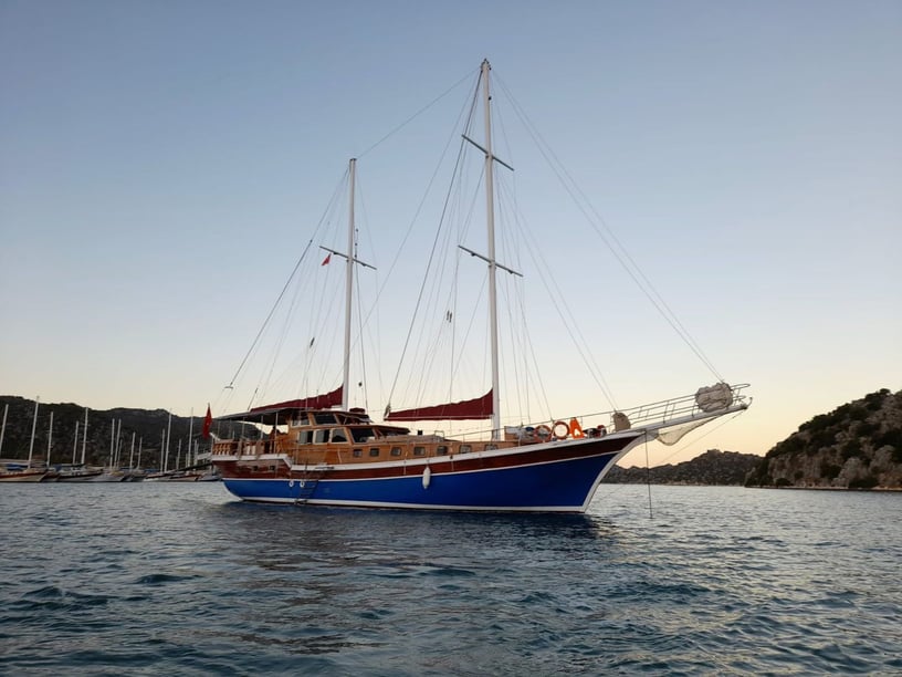 Fethiye Gulet 7 cabin 14 berths 14 guests 24 m Listing Number: #9894