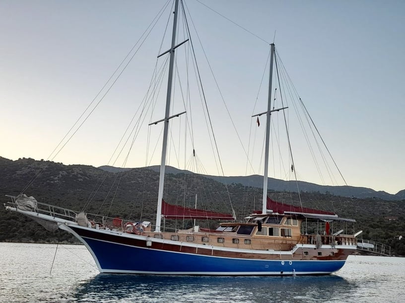 Fethiye Gulet 7 cabin 14 berths 14 guests 24 m Listing Number: #9894 2