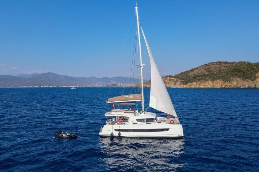 Fethiye Catamaran 4 cabin 8 berths 8 guests 14.28 m Listing Number: #10159 2