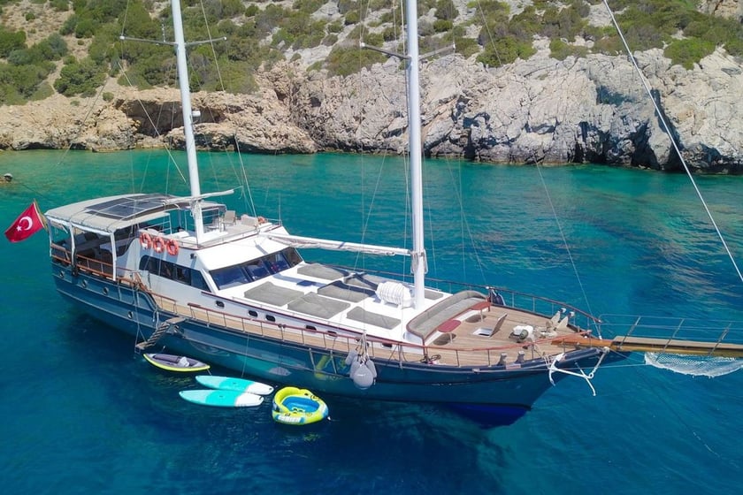 Bodrum Gulet 6 kabin Konaklama 12 kişi Seyir 12 kişi 28 m İlan No: #10180