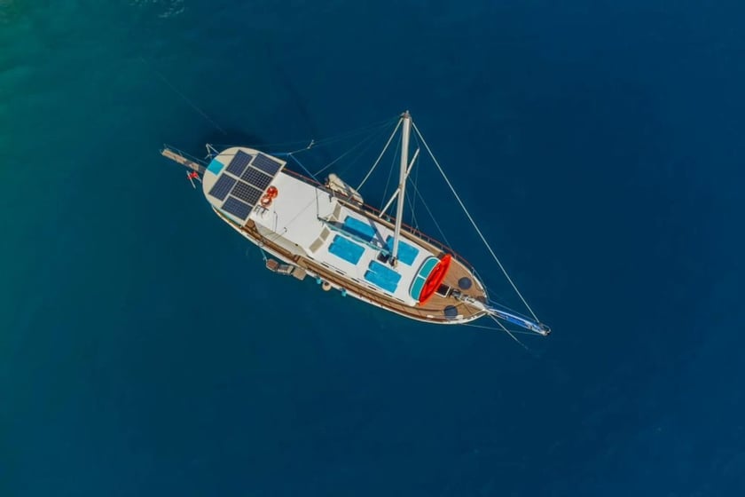 Gocek Gulet Cabine 3  Couchettes 6  Invités 6  18.5 m Numéro de l'annonce: #10306 4