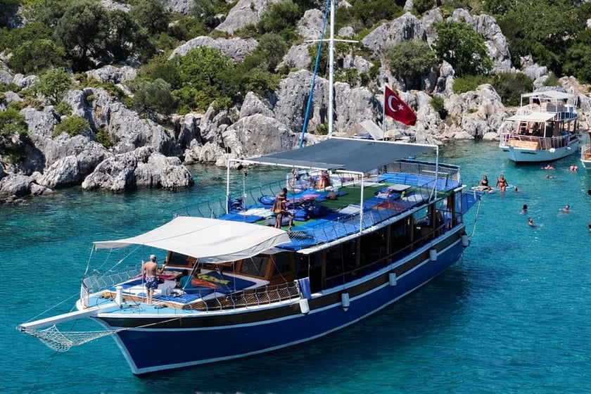 Antalya Gulet   90 guests 24 m Listing Number: #10395