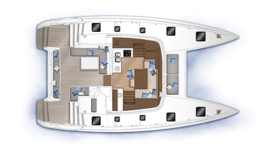 La Spezia Catamarán Cabina 4  8  literas 8  invitados 11.74 m Número de anuncio: #11066 4