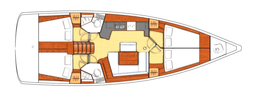 Kos Velero Cabina 4  10  literas 10  invitados 13.5 m Número de anuncio: #11117 5