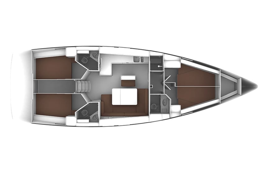 Kavala Barca a vela cabina 4  cuccette 8  8  ospiti 14.29 m Numero dell'inserzione: #1116 3