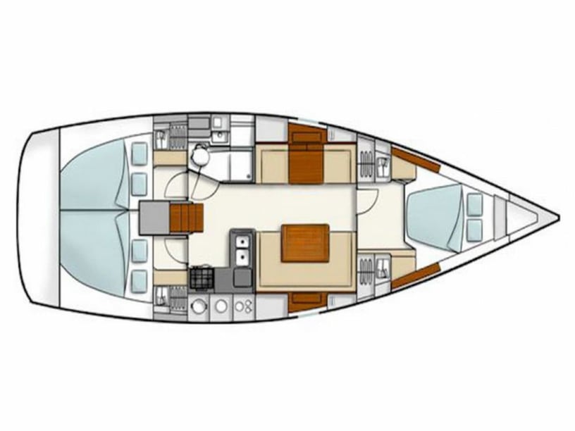 San Vincenzo Barca a vela cabina 3  cuccette 8  8  ospiti 12 m Numero dell'inserzione: #11352 3