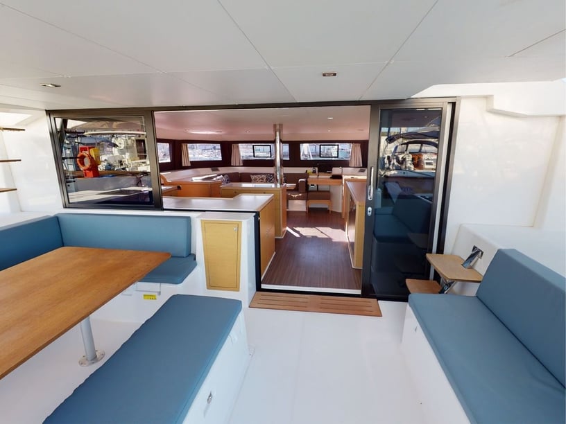Olbia Catamaran 5 cabin 11 berths 12 guests 14.63 m Listing Number: #11393 2