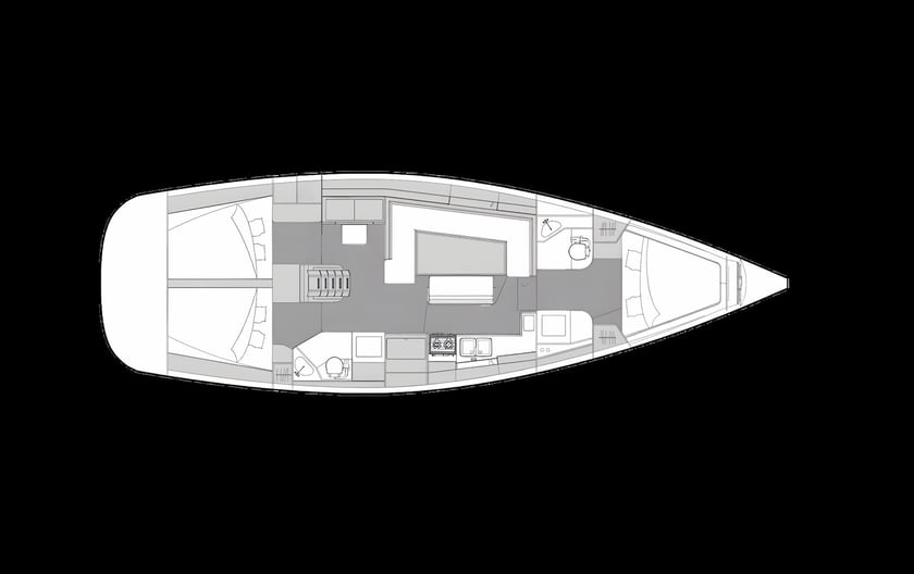 Trogir Segelboot 3 Kabine 8 Liegeplätze 8 Gäste 13.85 m Nummer des Inserats: #11454 2