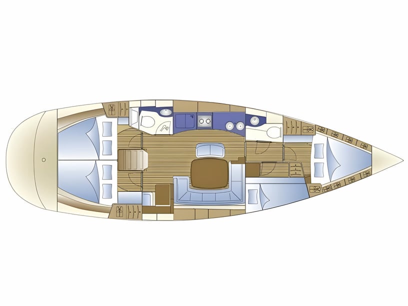 Nydri Zeilboot Cabine 4  10  slaapplaatsen 10  gasten 13.6 m Lijstnummer: #11468 2