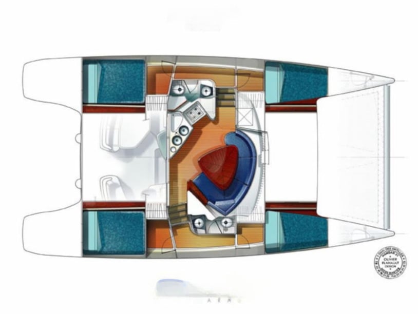 Punat Catamaran Cabine 4  8  slaapplaatsen 8  gasten 11.9 m Lijstnummer: #11598 4