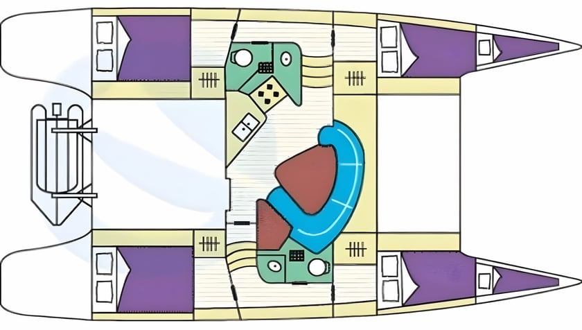 Primošten Catamarán Cabina 6  10  literas 10  invitados 11.9 m Número de anuncio: #11624 2