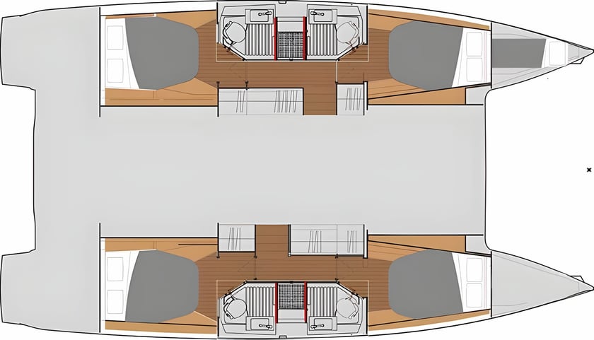 Castellammare del Golfo Catamarán Cabina 5  11  literas 11  invitados 12.58 m Número de anuncio: #11721 2