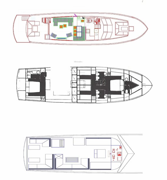 Mykonos Motoryacht 3 Kabine 6 Liegeplätze 6 Gäste 21 m Nummer des Inserats: #11762 2