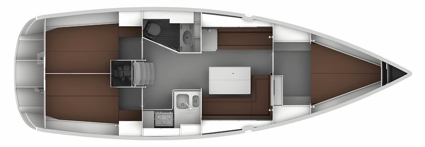 Palairos Barca a vela cabina 3  cuccette 6  6  ospiti 11.27 m Numero dell'inserzione: #11837 2