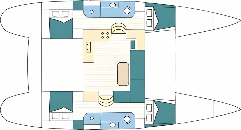 San Vicente Catamarán Cabina 4  8  literas 8  invitados 11 m Número de anuncio: #11869 2