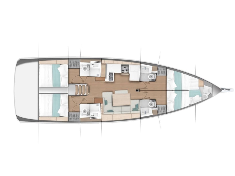 Roma Barca a vela cabina 4  cuccette 11  11  ospiti 14.22 m Numero dell'inserzione: #11885 3