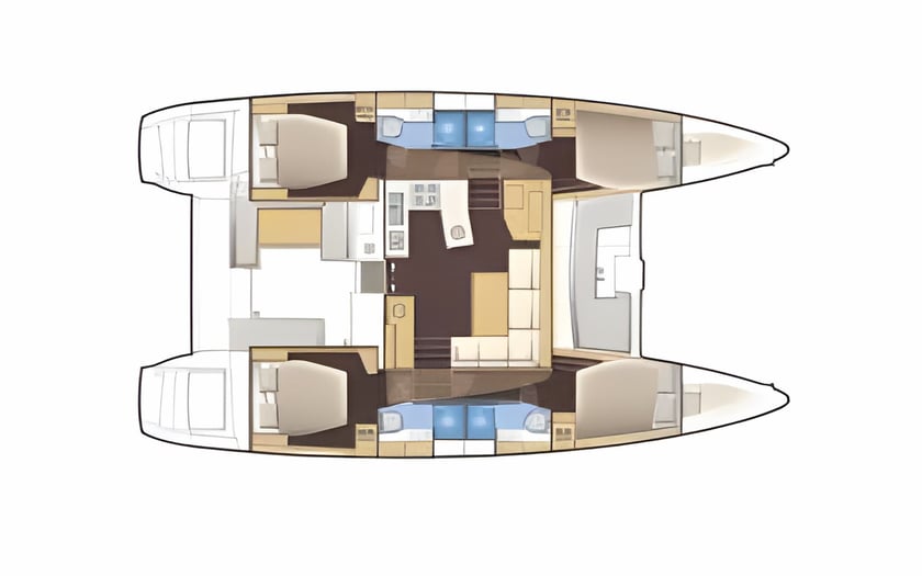 Athene Catamarán Cabina 6  10  literas 10  invitados 13.96 m Número de anuncio: #11901 2