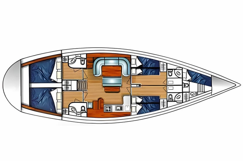 Volos Yelkenli 4 kabin Konaklama 10 kişi Seyir 10 kişi 15.6 m İlan No: #11912 2