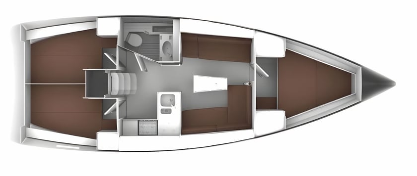 Drage Segelboot 3 Kabine 8 Liegeplätze 8 Gäste 11.3 m Nummer des Inserats: #11917 2