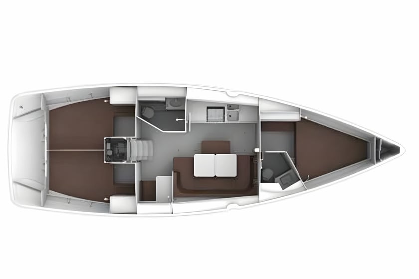 Rodas Velero Cabina 3  7  literas 7  invitados 12.35 m Número de anuncio: #11981 2