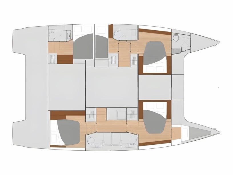 Castiglioncello Catamaran Cabine 5  Couchettes 10  Invités 10  14.33 m Numéro de l'annonce: #12000 2