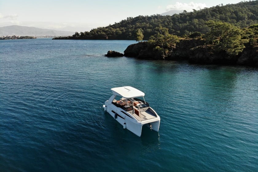 Fethiye Catamaran 2 cabin  8 guests 8.4 m Listing Number: #12147 2