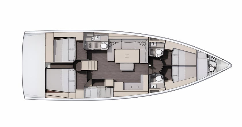 Porto Rotondo Yelkenli 6 kabin Konaklama 11 kişi Seyir 11 kişi 14.9 m İlan No: #12677 2