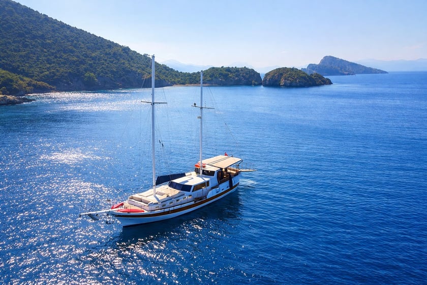 Göcek Gulet 5 kabin Konaklama 10 kişi Seyir 10 kişi 22 m İlan No: #13278