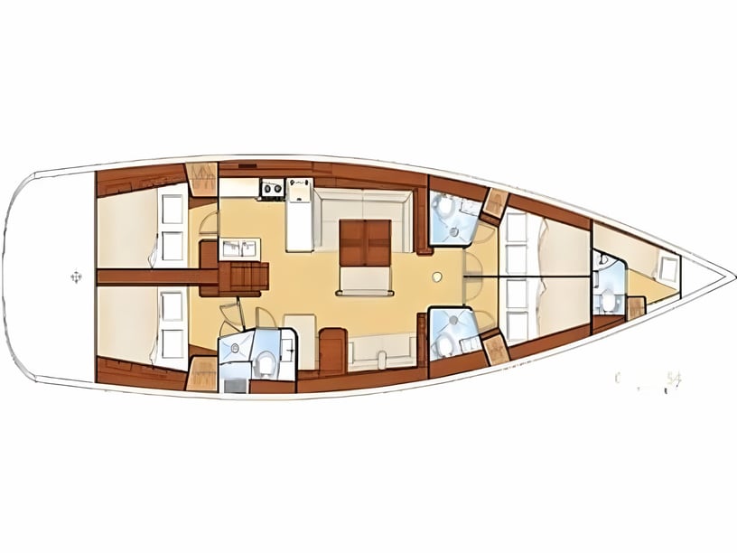 Gouvia Zeilboot Cabine 5  10  slaapplaatsen 10  gasten 16.74 m Lijstnummer: #1331 2