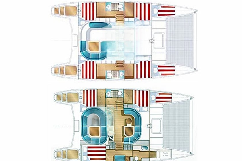 Sint Maarten Catamarano cabina 4  cuccette 10  10  ospiti 11.98 m Numero dell'inserzione: #13312 4