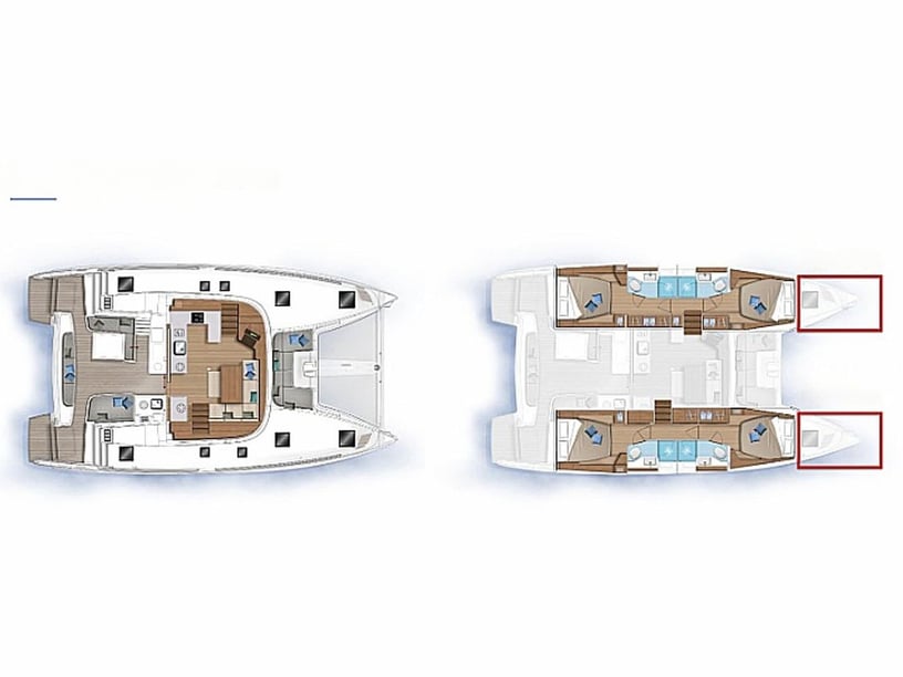 Olbia Catamarán Cabina 4  8  literas 12  invitados 13.99 m Número de anuncio: #13339 4