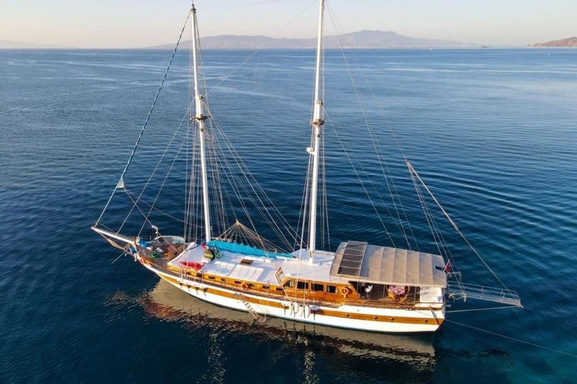 Bodrum Caicco cabina 7  cuccette 18  18  ospiti 30 m Numero dell'inserzione: #13345 2