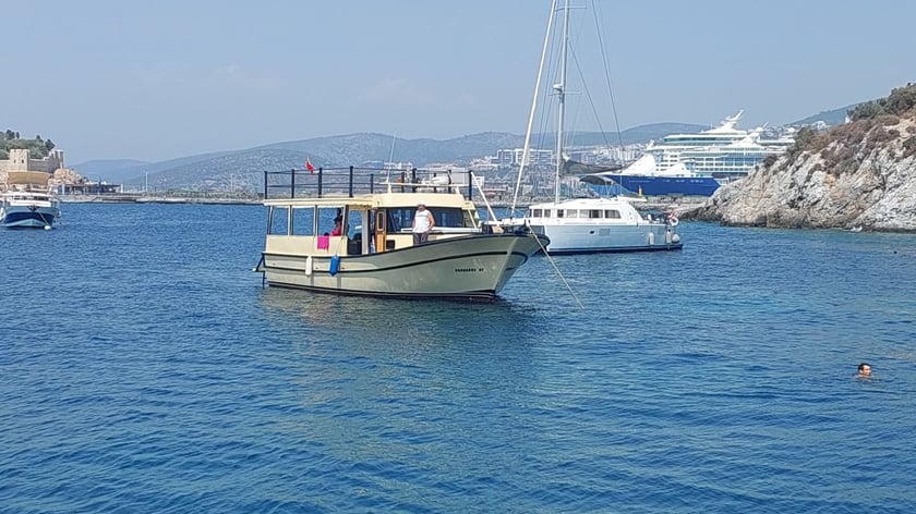 Kusadasi Yacht à moteur Cabine 2   Invités 12  13 m Numéro de l'annonce: #13358