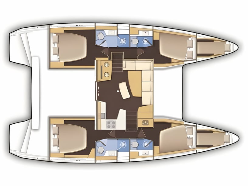 Lavrion Catamaran Cabine 6  12  slaapplaatsen 12  gasten 12.94 m Lijstnummer: #13449 2