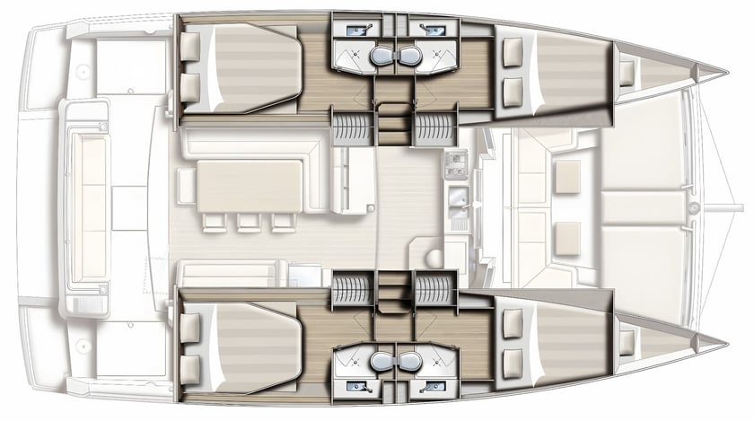 Corfu Katamaran 6 kabin Konaklama 10 kişi Seyir 10 kişi 12.37 m İlan No: #13450 2