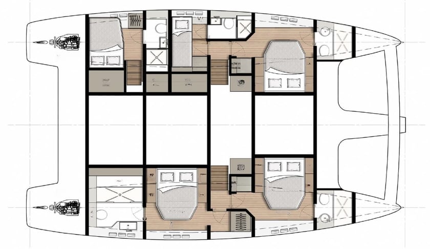 Kaštel Gomilica Catamarán Cabina 4  8  literas 8  invitados 15.2 m Número de anuncio: #13500 2